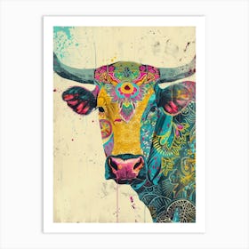 Cow Print Art Print