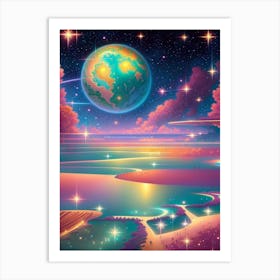 Fantasy Galaxy Ocean 7 Art Print