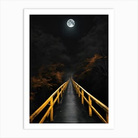 Bridge To The Moon 5 Art Print