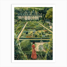 In The Garden Chateau De Villandry Gardens France 2 Art Print