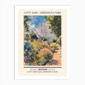 Cutty Sark (Greenwich Park) London Parks Garden 3 Art Print