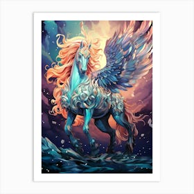 Unicorn With Wings 1 Art Print