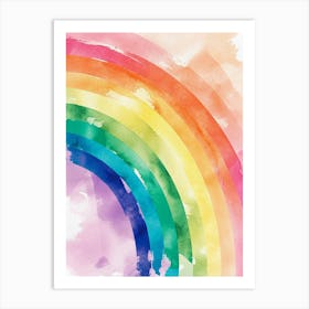 Rainbow Watercolor Painting 1 Art Print