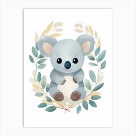 Baby Animal Illustration  Koala 2 Art Print