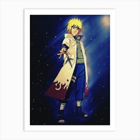 Light Of Heroes ― Minato Namikaze Naruto Art Print