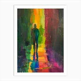 'Walking In The Rain' Art Print