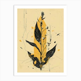 Plant With Leaves Art Print