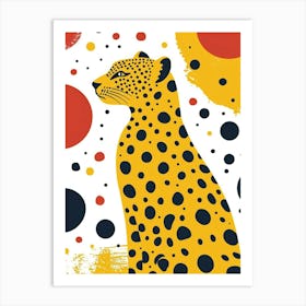Yellow Leopard 3 Art Print