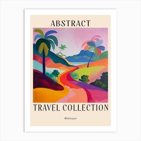 Abstract Travel Collection Poster Martinique 1 Art Print