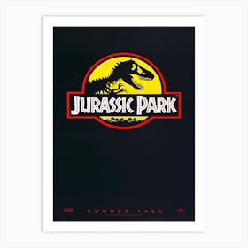 Jurassic 20park Illustration X2 Copy Art Print