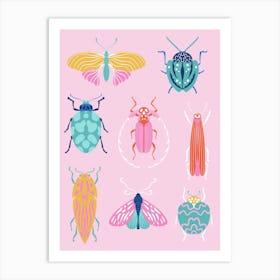 Beetle Collection Art Print