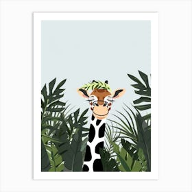 Giraffe In The Jungle 17 Art Print