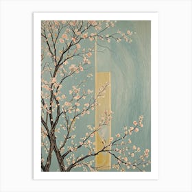 Cherry Blossoms & Gold Art Print