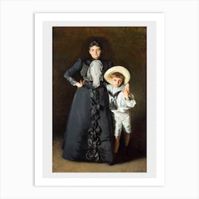 Portrait of Mrs. Edward L. Davis and Her Son, Livingston Davis (1890), John Singer Sargent Art Print