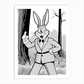 Shruggs The Rabbit-Reimagined 1 Art Print