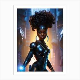 Black Superheroes Art Print