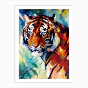 Tiger Watercolor Painting Art Print