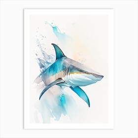 Nurse Shark 3 Watercolour Art Print