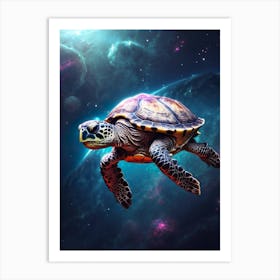 Space Turtle Art Print