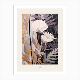 Flower Illustration Lilac 6 Poster Art Print