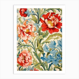 Floral Wallpaper 78 Art Print