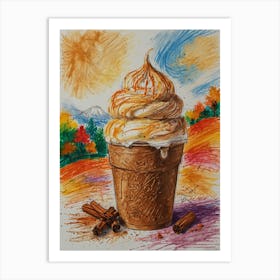 Ice Cream Sundae 8 Art Print