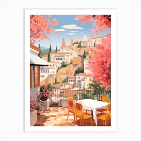 Granada Spain 1 Illustration Art Print
