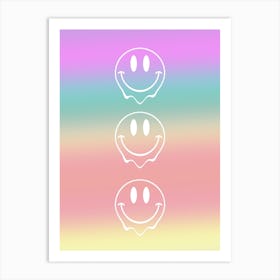 Acid Emoji Art Print