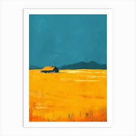 Barn In The Field Art Print