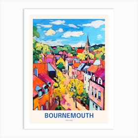 Bournemouth England 7 Uk Travel Poster Art Print