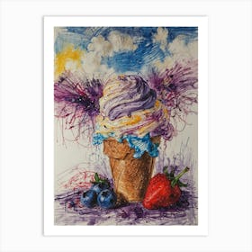 Ice Cream Cone 8 Art Print