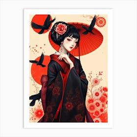 Geisha 9 Art Print