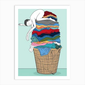 Pile Of Clothes Art Print