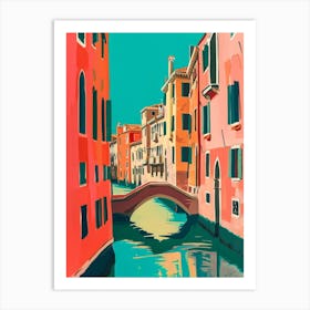 Abstract Venice poster illustration Art Print