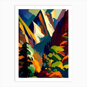 Yosemite National Park United States Of America Cubo Futuristic Art Print