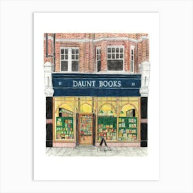 Daunt Bookshop Art Print