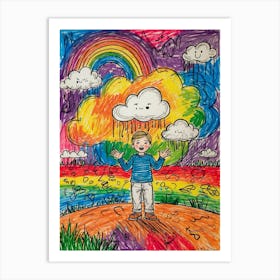 Rainbow In The Sky 4 Art Print