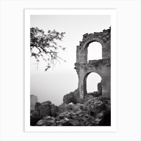 Ravello, Italy, Black And White Photography 2 Art Print