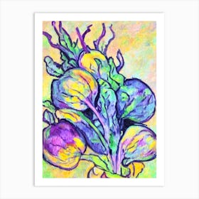 Beetroot Fauvist vegetable Art Print