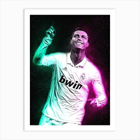 Cristiano Ronaldo Real Style Art Print