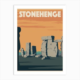 Stonehenge Travel Poster Art Print