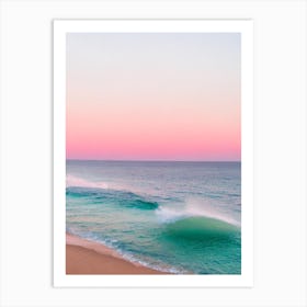 Cala Varques Beach, Mallorca, Spain Pink Photography 1 Art Print