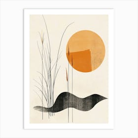 Reeds Canvas Print Art Print