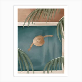 Weekend at my Pool I Art Print