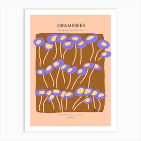 Botanic Collection - Peach Fuzz - Graminées Grasses Art Print Art Print