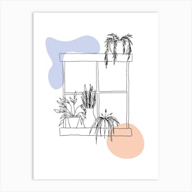 Window Plants 2 Art Print