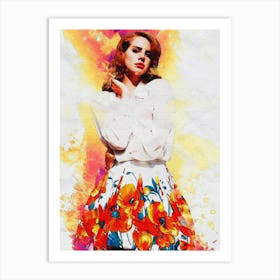 Smudge Of Lana Del Rey Born To Die Art Print