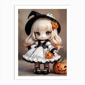 Halloween Witch Doll 1 Art Print