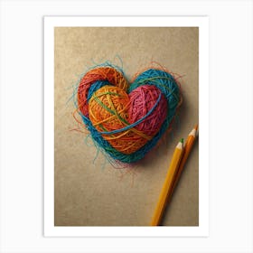 Heart Of Yarn 10 Art Print