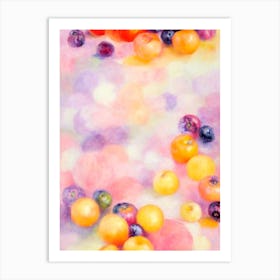 Blueberry Painting Fruit Art Print